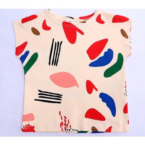 Cartoon Boys Girls T-shirts New 2021 Summer Childrens Clothing With Short Sleeve Toddler T-Shirts Children Clothes Tees Cute