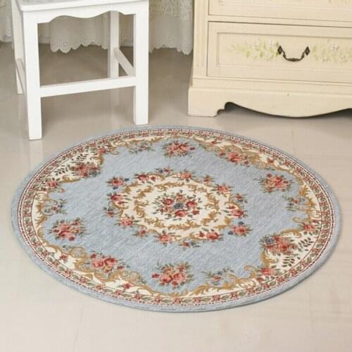 Living Room Hallway Floor Mat Round Computer Chair Rug Soft Bedroom Mat Water Absorption Tea Table Mat Bathroom Floor Carpet Rug