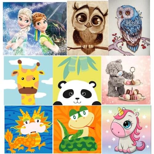 New 5D DIY Diamond Painting Cartoon Anime Embroidery Rhinestone Cross Stitch Gift Home Office Decor Kids Adult Factory Direct