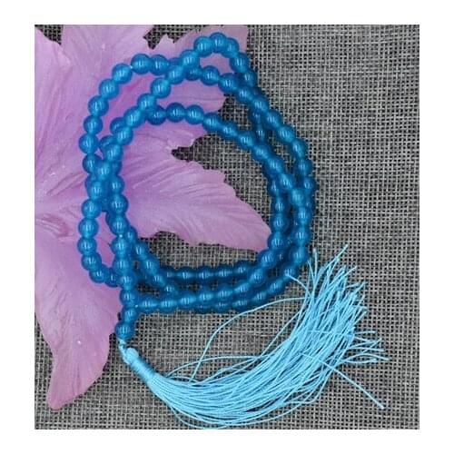 HOT Jewelry 6mm Tibetan Buddhism 108 apatite gem stone Prayer Bead Mala Necklace