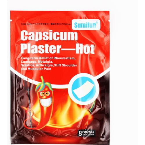 New Fashion 8Pcs/Bag Back/Neck/Shoulder Pain Relief Plaster Patch 7*10 cm Chinese Medical Pain Patch for Joint/Arthritis Pain