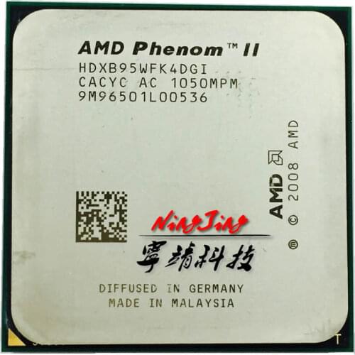 AMD Phenom II X4 B95 CPU/HDXB95WFK4DGM/HDXB95WFK4DGI 938Pin/3.0GHz/6MB L3/95W Socket AM3,Amount to 945