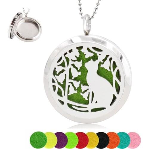 Baseball foorprint & cat 30mm Aroma Locket Twist screw Hollow Out Diffuser Locket 316L Stainless Steel perfume pendant 10 Pads