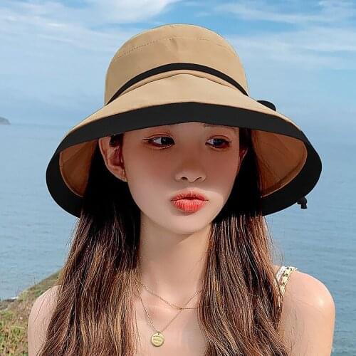 Wide Brim Sun Hat Cap Bucket Hat Summer Travel Beach Sun Hat Packable Cap Outdoor Cap UPF 50+ Floppy Beach Accessories