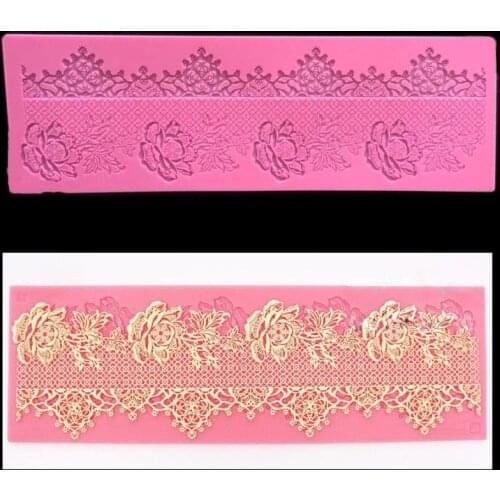 Silicone Mold Fondant Cake Decorating Tools Silicone Chocolate Mold Lace Mold Styling Tools Large Size Silicone Mat H213