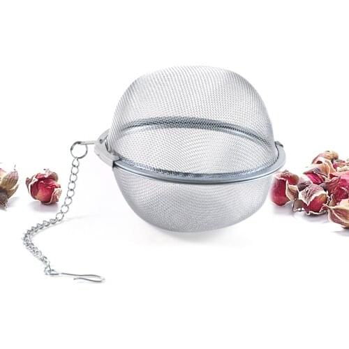 3 Size Stainless Steel Infuser Sphere Locking Spice Tea Ball Strainer Mesh Infuser Tea Strainers Kitchen Accessories