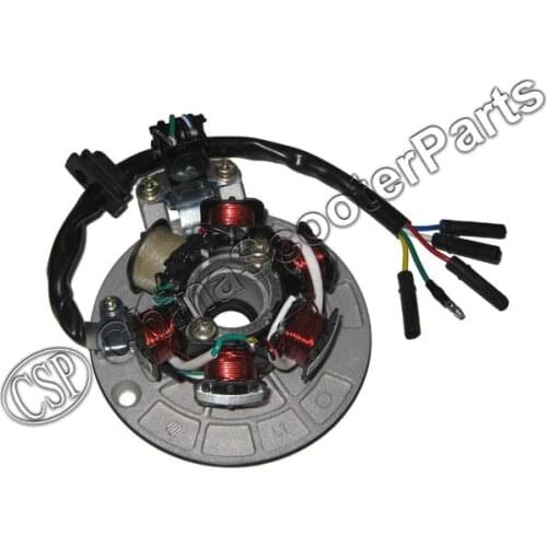 Magneto Stator 6 Pole 5 Wire YX140 YX150 YX160 140CC 150CC 160CC kaya BSE Xmotos Kaya Apollo 140CC Dirt Pit Bike Parts