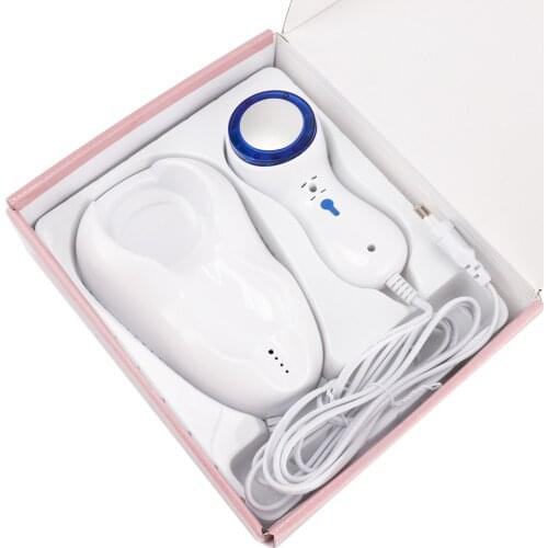 LED Facial Skin Care Device Cold Hammer Ultrasonic Cryotherapy Face Lifting Massager Skin Rejuvenation Tighten Wrinkle Removal