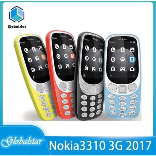 Nokia 3310 3G (2017) Refurbished Mobile Phone 2.4" 3G GSM Arrival Cellphone Original Unlocked 2017