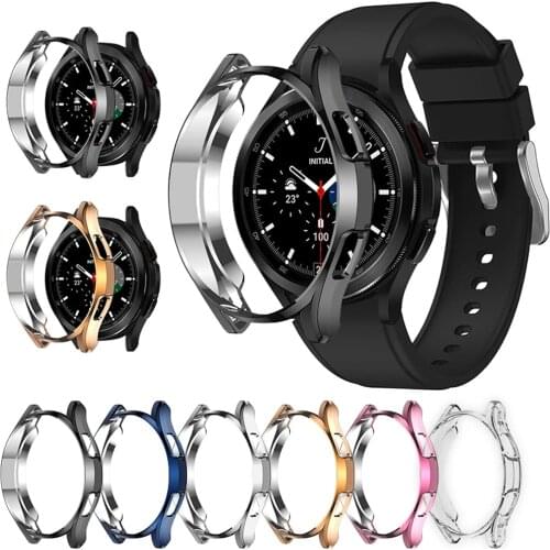 Screen Protective Watch Case For Samsung Galaxy Watch 4 Classic 42MM 46mm Full Protector Cover Shockproof TPU Transparent Shell