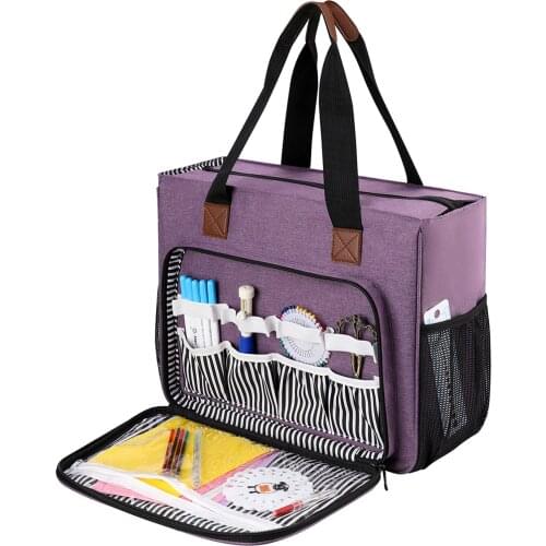 Hot Sale Portable Knitting Bag Yarn Storage Bag Tote For Wool Crochet Hooks Needles Sewing Supplies Set Diy Household Organizer