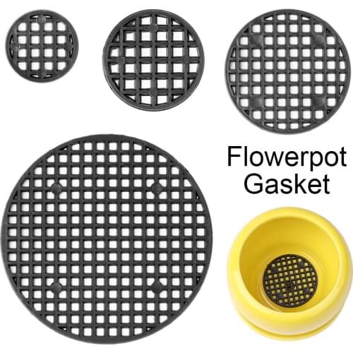 10PCS Round Flower Pot Hole Cover Drainage Hole Mesh Mat Bonsai Ceramic Pot Bottom Leak-Proof Anti-Corrosion Plastic Grid Mat