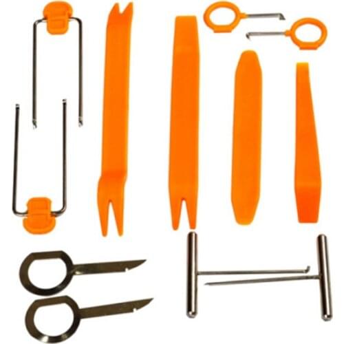 12Pcs Professional Automobile Audio Door Clip Panel Trim Dash Auto Radio Removal Tools for Lexus gx460 rx gs300 gx470 rx300 is