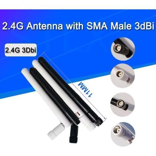 2.4GHz 3dBi Omni WIFI Antenna With RP SMA Male/Female Plug for Wireless Router Wholesale Price Antenna WI-FI