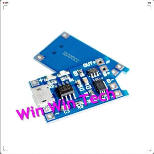 200PCS/LOT 5V Micro USB 1A 18650 Lithium Battery Charging Board With Protection Charger