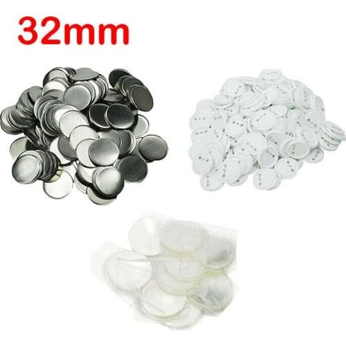50-200set 1-1/4" (32mm) Blank Pin Badge Button Supplies for Badge Maker Machine