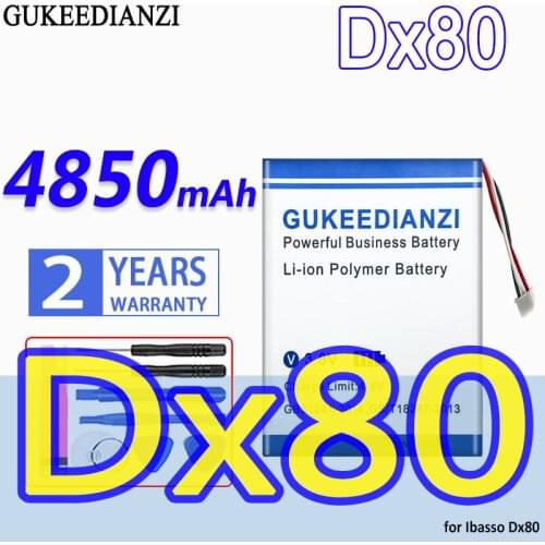 4850mAh GUKEEDIANZI High Capacity Battery for Ibasso Dx80 Bateria