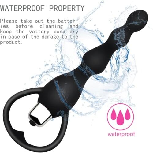 Anal Vibrator Sex Toy for Women Anal Beads Vibrators Gay Prostate Massage Smooth Butt Silicone but plugs Sex Toys for Couple