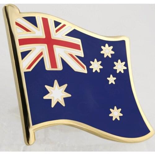 Soft Enamel Australia Flag Lapel Pins