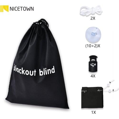 Blinds Window Cover Portable Adjustable Travel Blackout Curtains Light Blocking Stickers with Suction Cups for Roofwindow