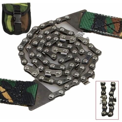 EDC.1991 Hot Sale Portable 1m Alloy Steel Line Wire Saw Hiking Hunting Camping Emergency Survival Tool Safety Hand Cutting