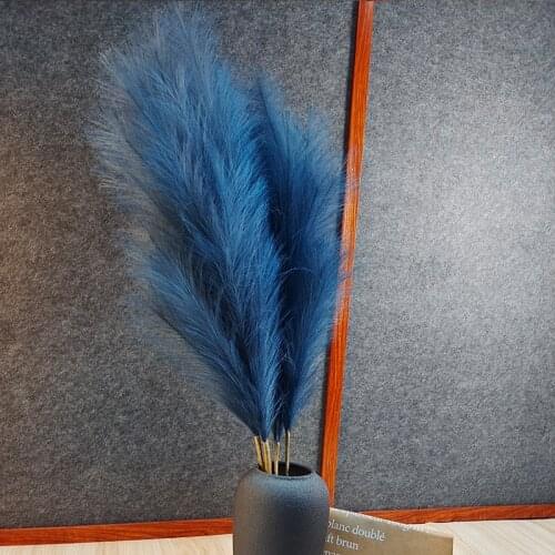 5Pc 110cm Artificial Pampas Grass Decor Fake Reed Simulation Flower Reed for Wedding Party Home Garden DIY Fake Plant Decoration