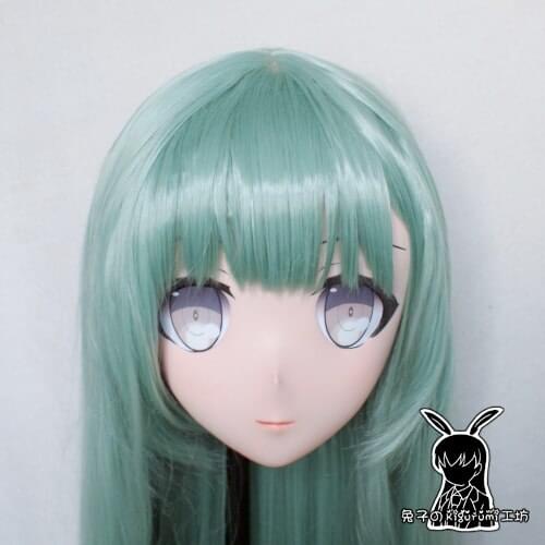 KM5152)Quality Handmade Female/Girl Resin 3/4 Head Japanese Cartoon Character Suzutani Cosplay Kigurumi Mask Crossdresser