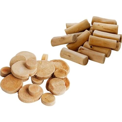 Round Wooden Rod Sticks Driftwood Pieces for Crafts Frames Wreath Surf Art Beach Decoration Ornaments (Assorted Shape, 200g)