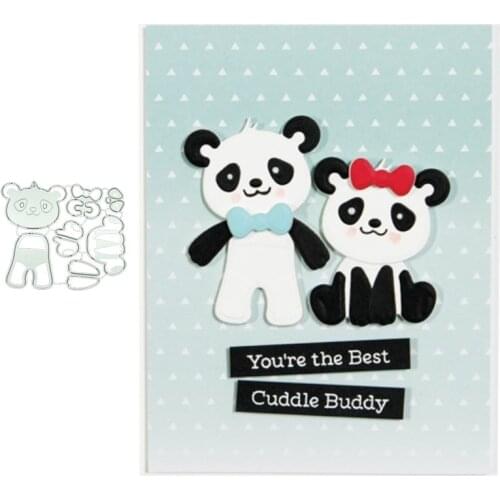 Panda Metal Cutting Dies for Scrapbooking Handmade Tools Mold Cut Stencil New 2021 DIY Card Make Mould Model Craft Decoration