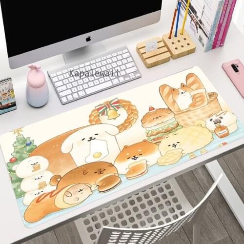 Cute Mouse Pad Comtuper Desk Mat Large XL Mousepad Kawaii Gaming Accessoroes Laptop Gamer Keyboard MacBook Waterproof Maus Mat