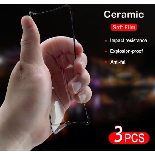 3PCS Soft Ceramic Film for IPhone 12 11 Pro Max Full Cover Screen Protector For iPhone 12 Mini X XR XS Max 6 6S 7 8 Plus SE2020