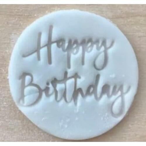 Cake Decoration 2inch Impression Fondant Cookie Stamp Embosser Plastic Cutter Cake Mould