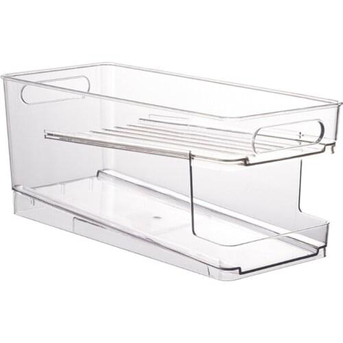 Can Organizer & Canned Foods Bins Stackable Dispenser for Refrigerator Pantry Freezer BPA-Free & Transparent Design