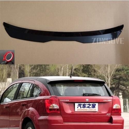 Use For Dodge Caliber 2008--2011 Year Roof Spoiler Carbon Fiber Look Accessories Body Kit Factory Style