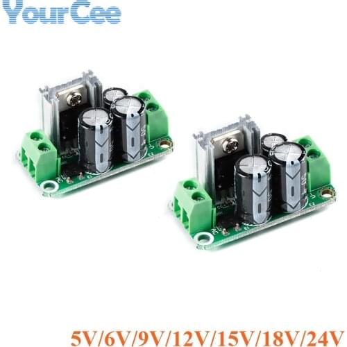 Regulated Power Supply Module Single 5V 6V 9V 12V 15V 18V 24V Rectifier Filter Board L7805 L7806 L7809 L7812 L7815 L7818 L7824