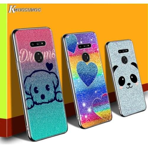 Bling Glitter Shiny Candy for LG W20 W10 V50S V60 V40 V30 K41S K51S K61 K50S K40S K30 Q60 Q8 Q7 Q6 G8 G7 G6 ThinQ Phone Case