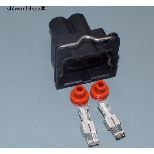 Shhworldsea 2 pin for VW 6.3mm auto waterproof plug electric wire harness female connector plug car wire connector