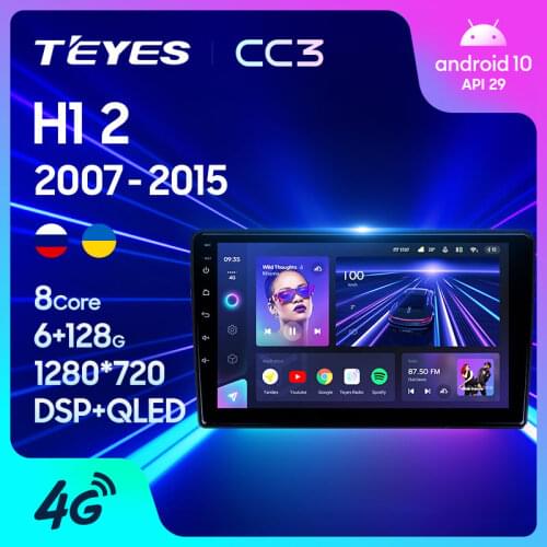 TEYES CC3 For Hyundai H1 TQ 2007 - 2015 Car Radio Multimedia Video Player Navigation stereo GPS Android 10 No 2din 2 din dvd