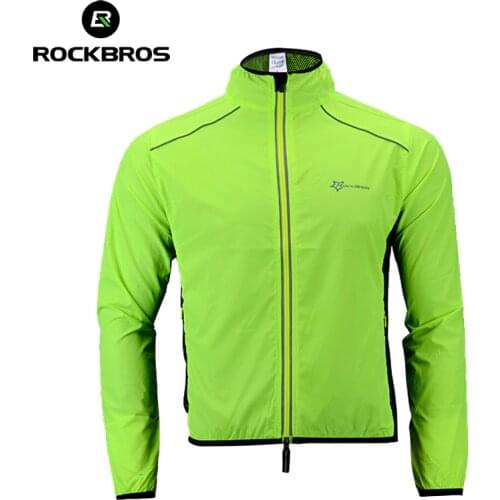 ROCKBROS Bicycle Breathable Reflective Jersey MTB Road Bike Cloth Long Sleeve Windproof Quick Dry Coat Jacket Cycling Equipemt