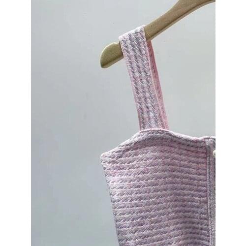 2021 Early Autumn New V-neck Pearl Buttons Women Tank Top