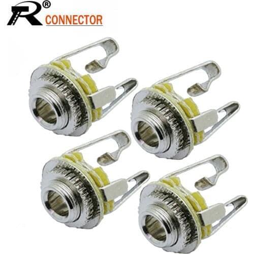 100pcs/lot Mini Jack 3.5mm 3 Pole Stereo Socket Screw Panel Mount Soldering 1/8 Inch Stereo Chassis Wire Connector