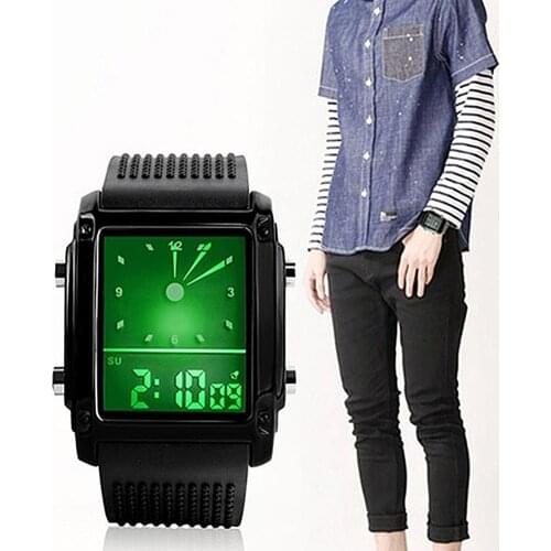 2020 New Fashion Men Watches Sports Digital Watch Waterproof LCD Chronograph Man Wrist Electronic Clock Men Relogio Masculino