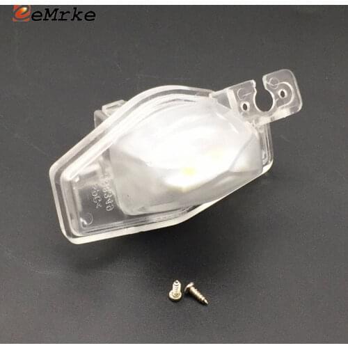 EEMRKE Car License Plate Lights Housing Mount with LED Rear View Camera Bracket for Honda HR-V Vezel Elysion Odyssey Jade
