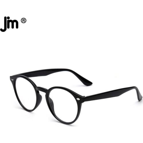 JM Vintage Round Reading Glasses Women Men Magnifier Presbyopic Diopter