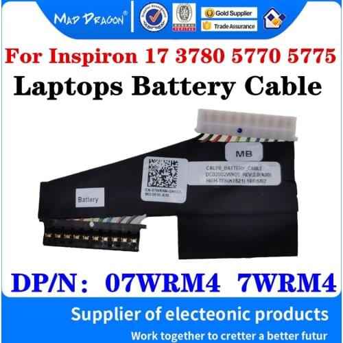 New original Battery Wire Line For Dell Inspiron 17 3780 5770 5775 Laptops Battery Cable 7WRM4 07WRM4 DC02002WW00