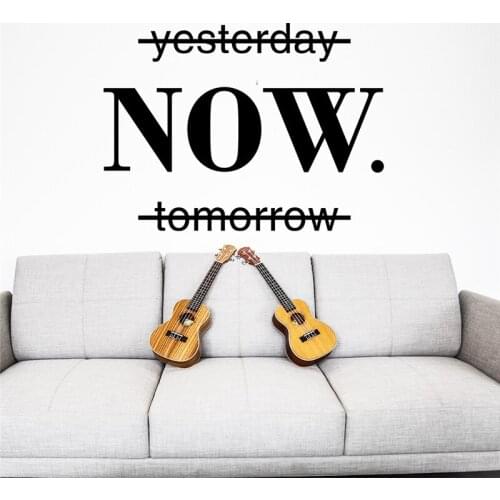 Creative Character NOW Wall Stickers Home Office Decor Vinyls Home DIY Wall Art Decals Room Decoration Teenager Aesthetic PVC