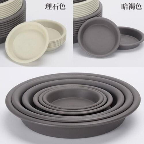 20*89mm Round Plastic Flower Pot Tray PDT02 Blue merle Brown