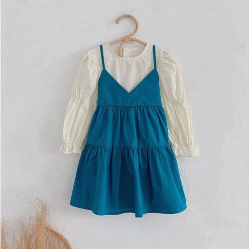 Melario Baby Girl Dress Spring Autumn Toddler Kids Long Sleeve Dress Girls Baby Korean Style Straight Dresses Children Clothing