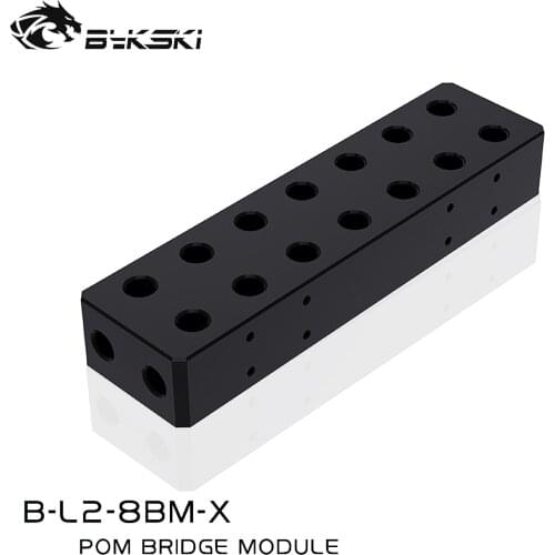 Bykski 1 To 8 Water Distributor Bridge for 8 Cards Miner POM B-L2-8BM-X