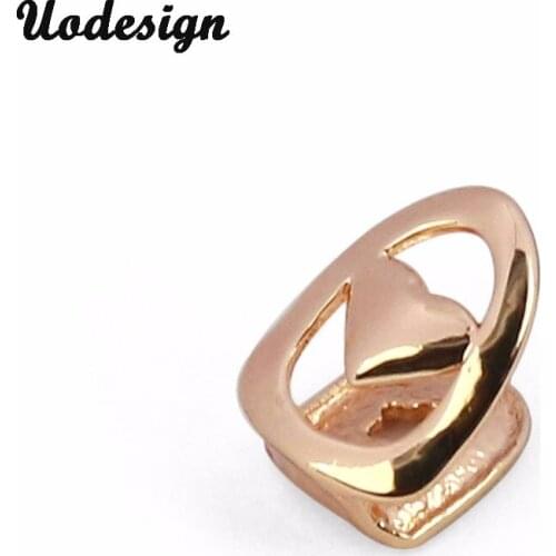 New Custom Gold Color Small Single Heart Shape Tooth Cap Grillz Hip Hop Teeth Grill